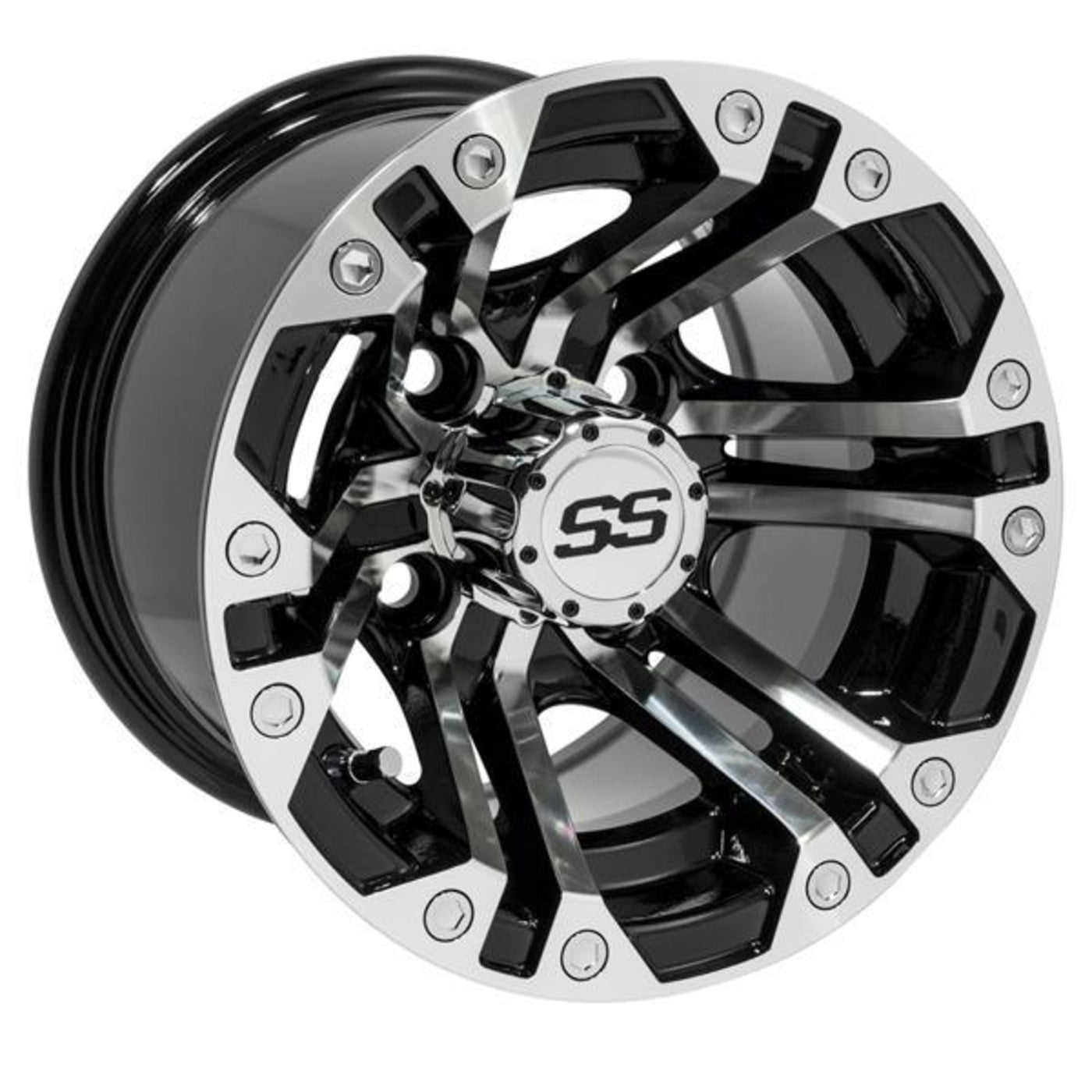 10x7 GTW¬Æ Machined / Black Specter Wheel