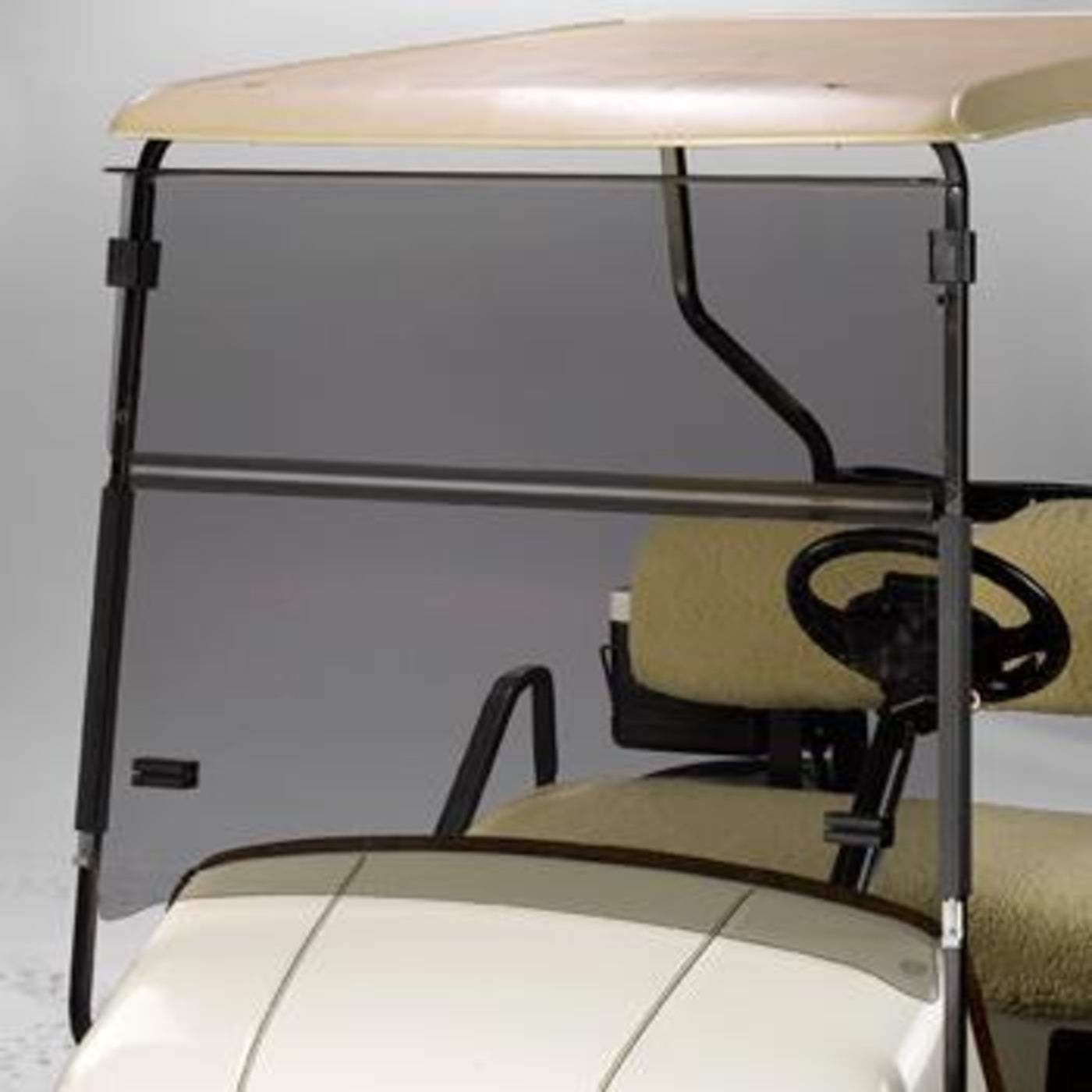 Tinted E-Z-GO Express S6/L6 Short Top Folding Windshield