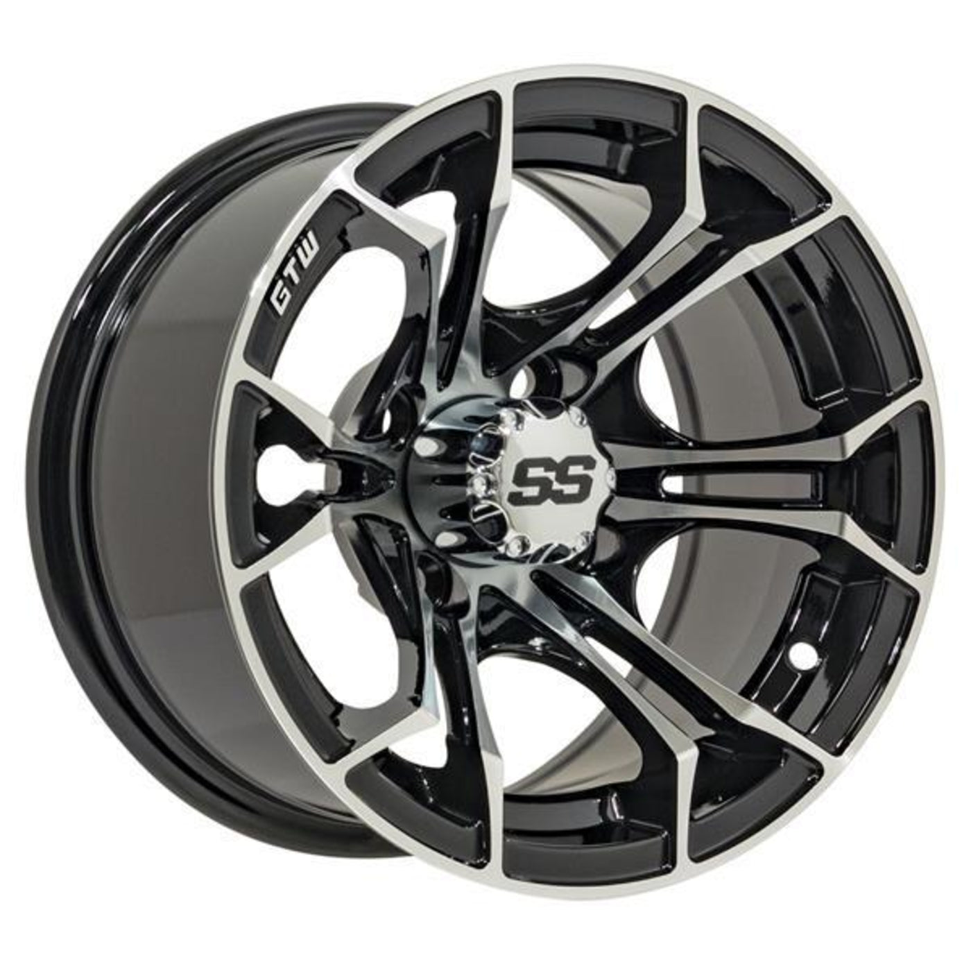 14" GTW¬Æ Spyder Wheel "‚Äú Black with Machined Accents