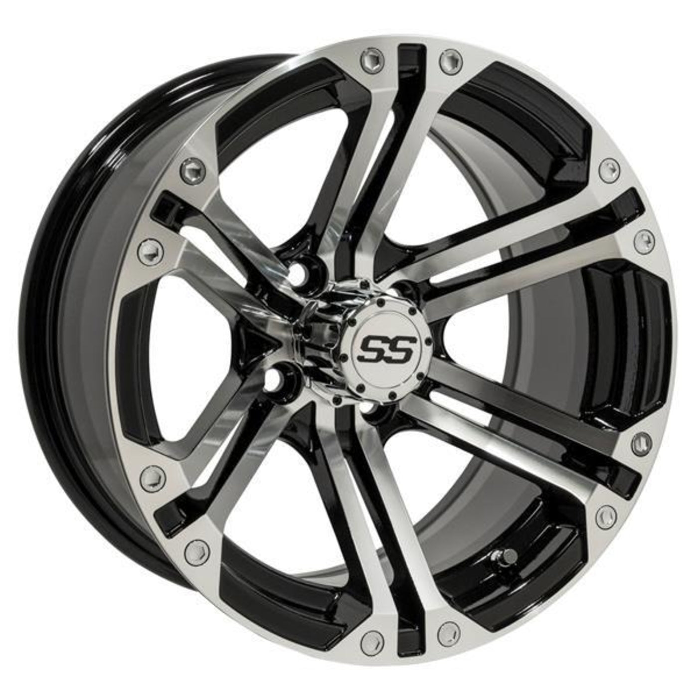 14x7 GTW¬Æ Machined/Black Specter Wheel