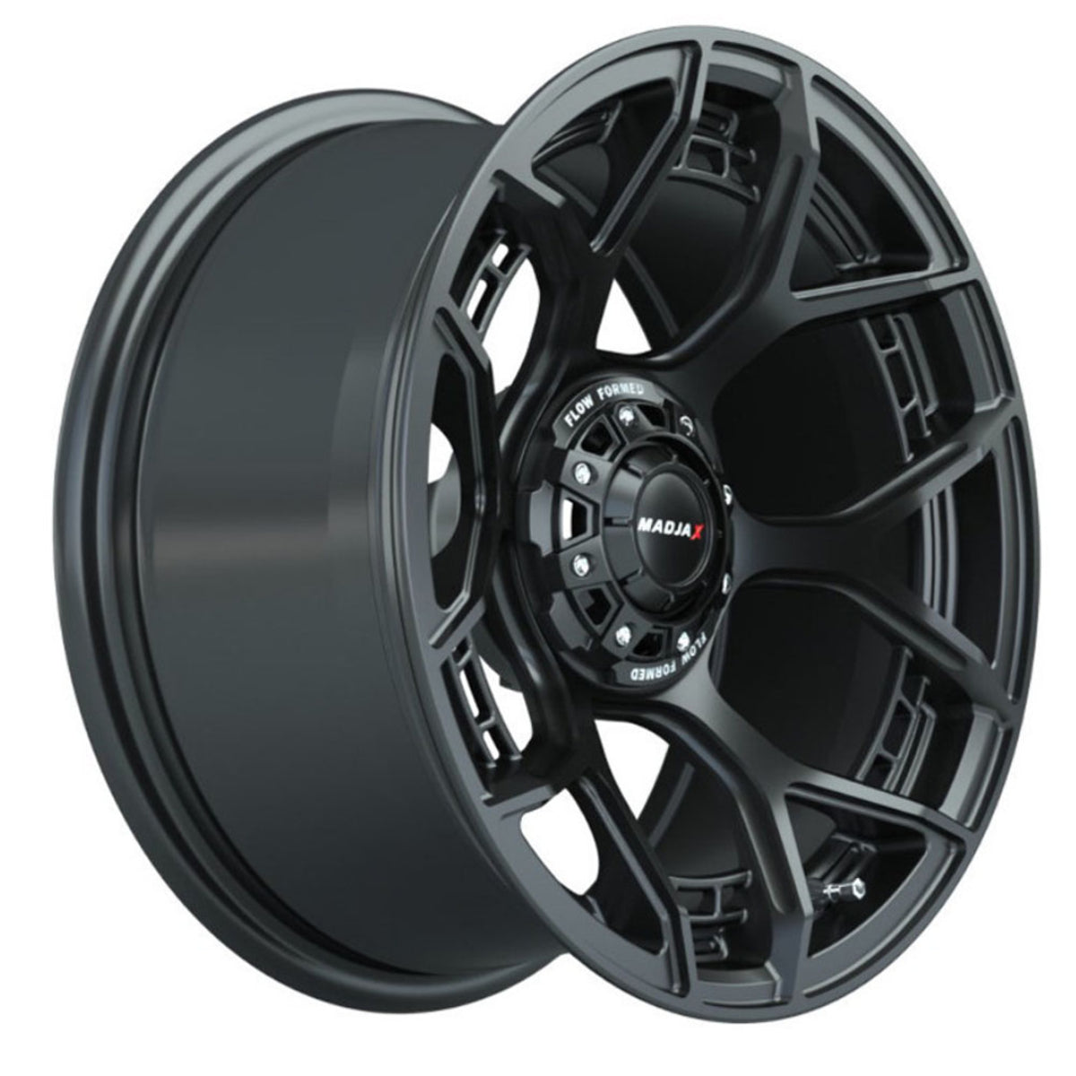 Set of (4) 15&quot; MadJax¬Æ Flow Form Evolution Matte Black Wheels with GTW¬Æ Fusion GTR Street Tires