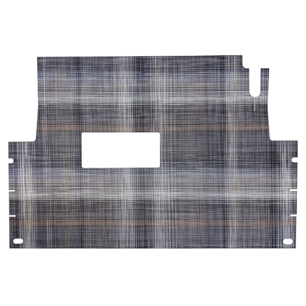 Chilewich¬Æ Premium Club Car Gray Plaid Floor Mat