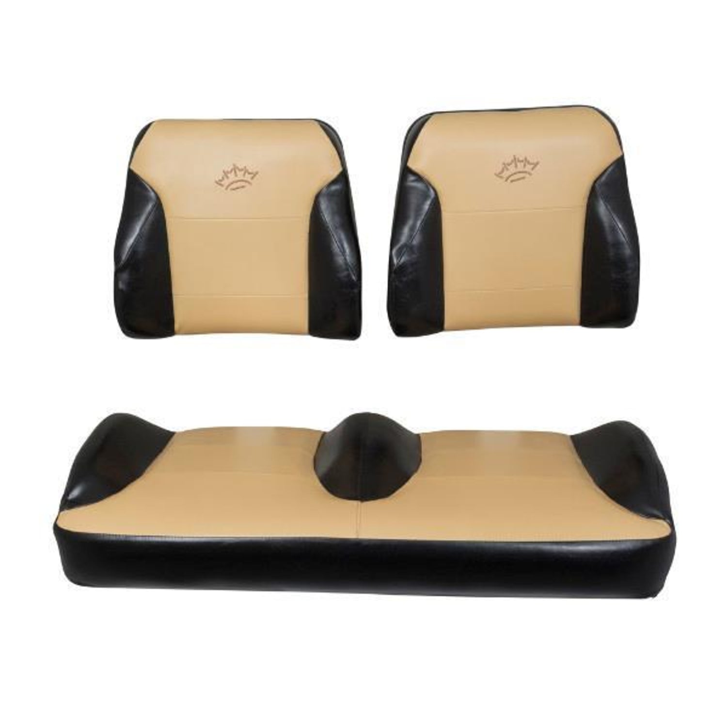 Club Car Precedent Black/Tan Suite Seats (Years 2004-2011)