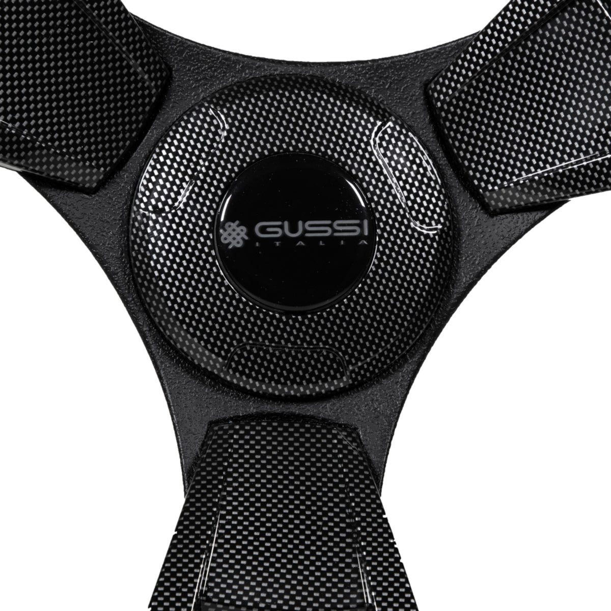 Gussi Italia¬Æ Model 13 Black/Carbon Fiber  Steering Wheel For E-Z-GO