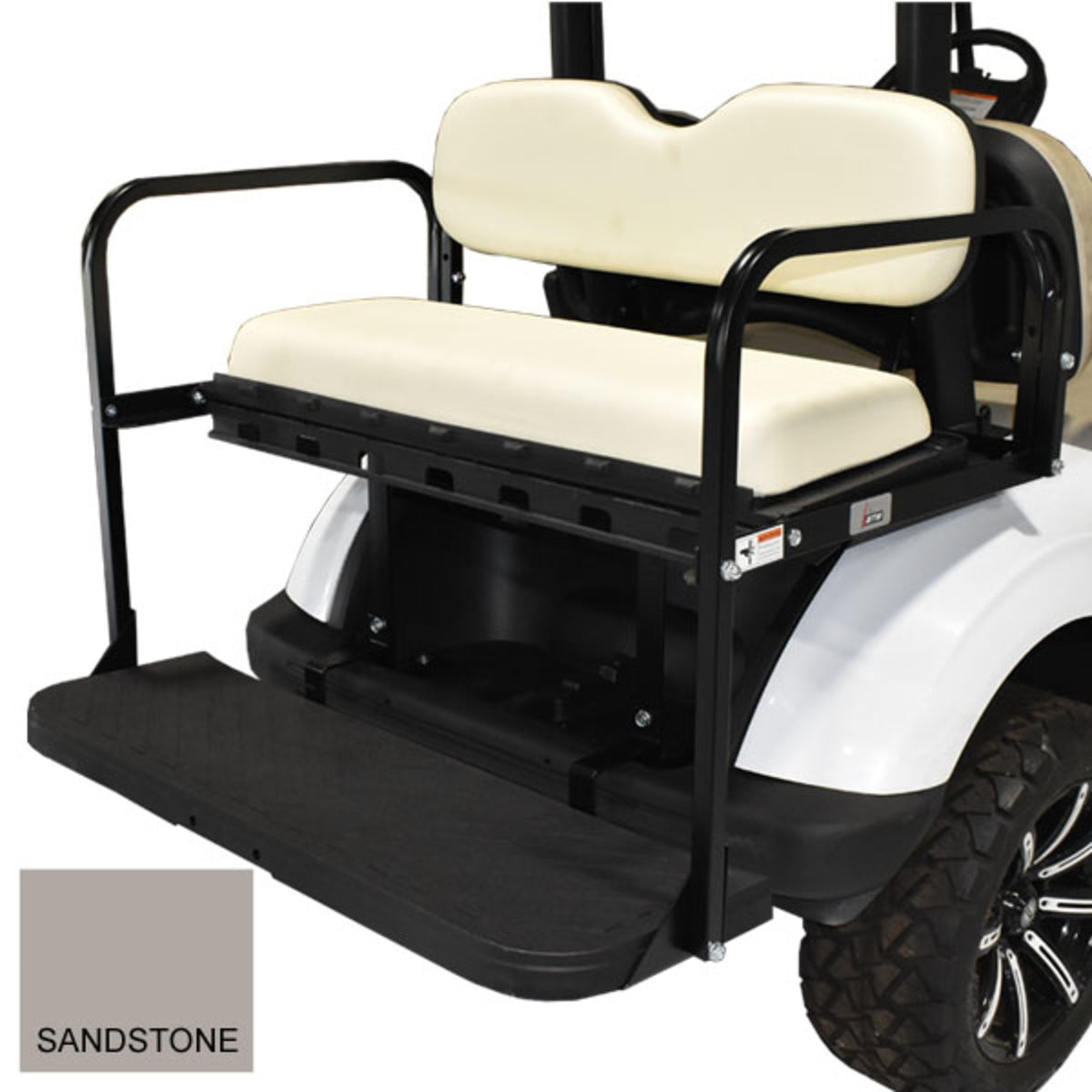 GTW¬¨√Ü MACH3 Rear Flip Seat for E-Z-GO RXV - Sandstone