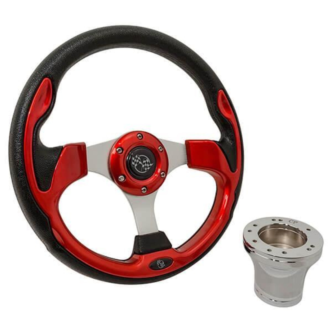 E-Z-GO Red Rally Steering Wheel Kit (Years 1994.5-Up)